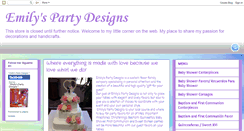 Desktop Screenshot of emilyspartydesigns.com